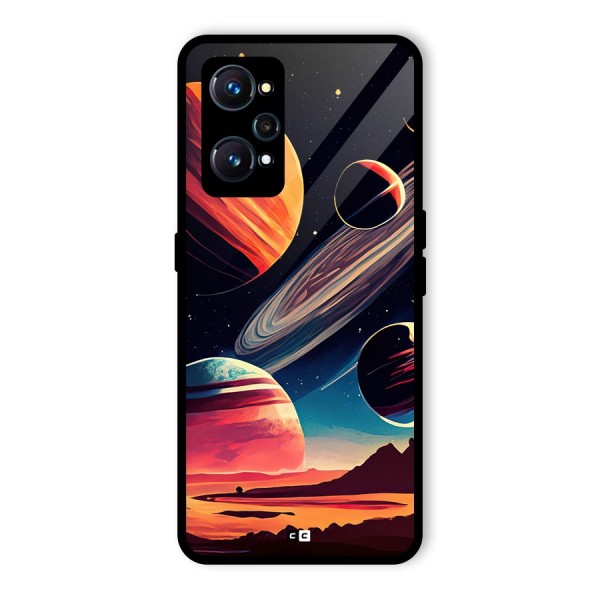 Space Planets Glass Back Case for Realme GT 2