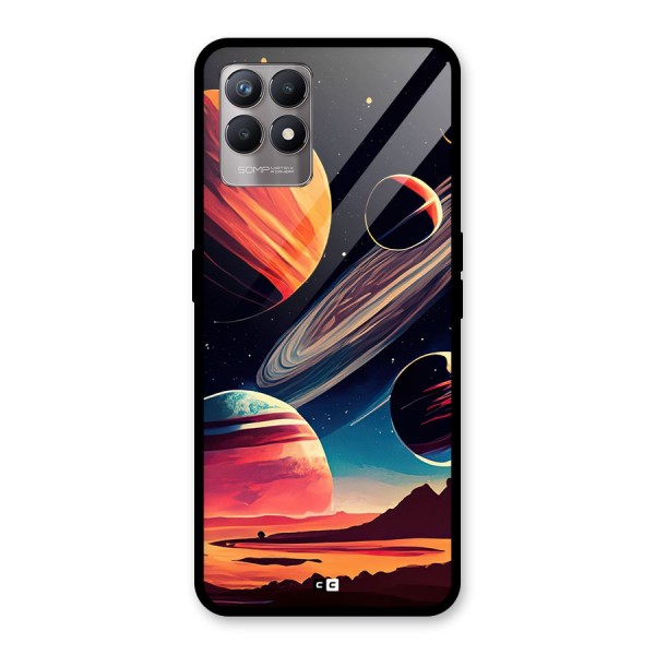 Space Planets Glass Back Case for Realme Narzo 50