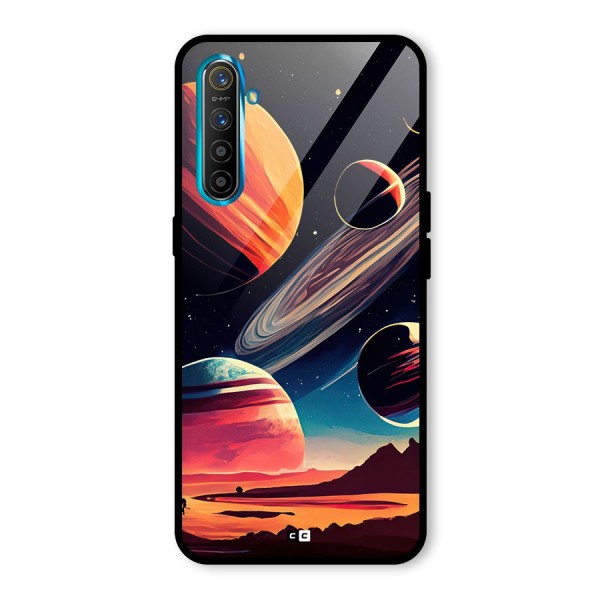 Space Planets Glass Back Case for Realme X2