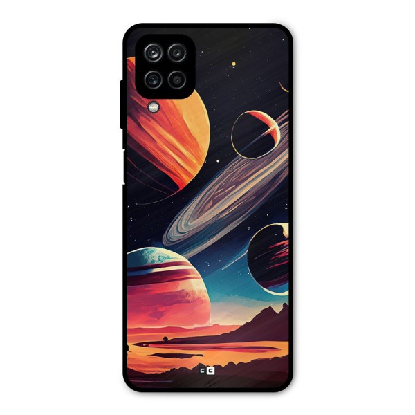 Space Planets Metal Back Case for Galaxy A12