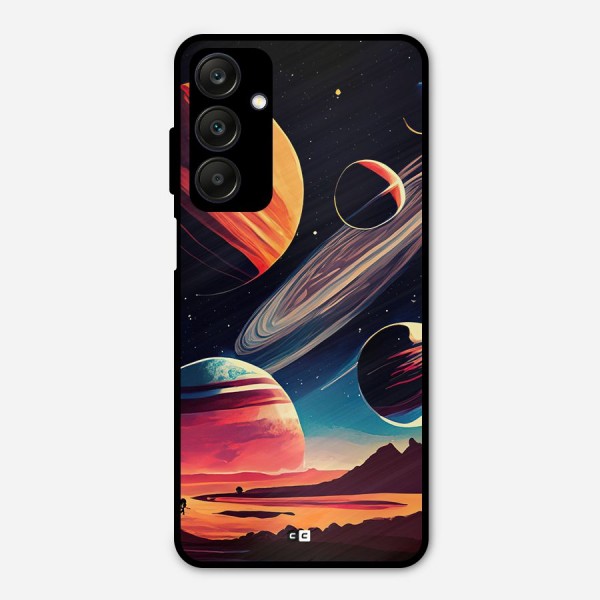 Space Planets Metal Back Case for Galaxy A25 5G