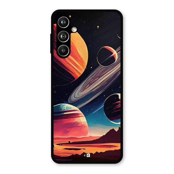 Space Planets Metal Back Case for Galaxy F54