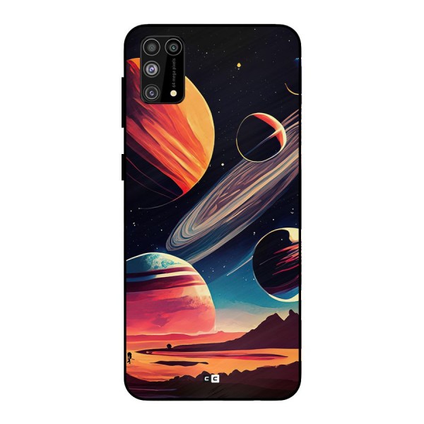 Space Planets Metal Back Case for Galaxy M31