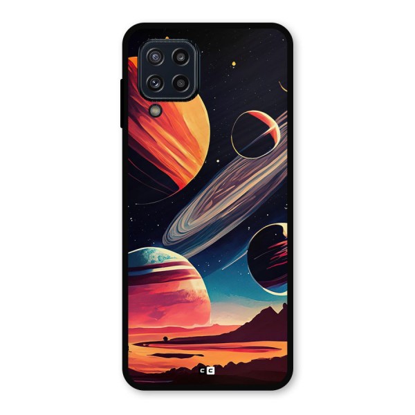 Space Planets Metal Back Case for Galaxy M32