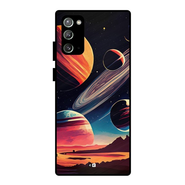 Space Planets Metal Back Case for Galaxy Note 20