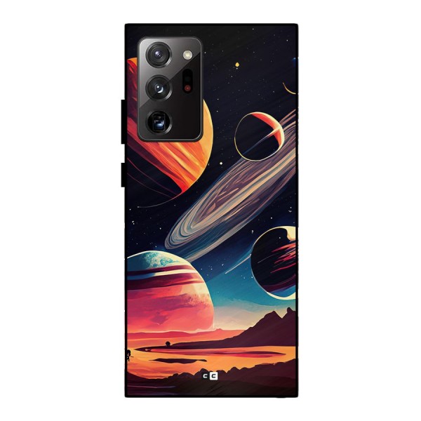 Space Planets Metal Back Case for Galaxy Note 20 Ultra