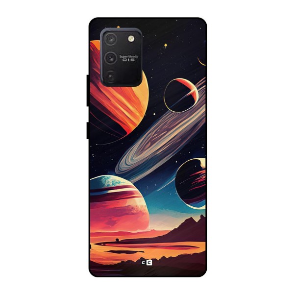 Space Planets Metal Back Case for Galaxy S10 Lite