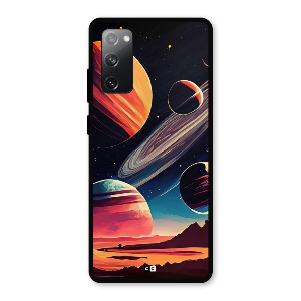 Space Planets Metal Back Case for Galaxy S20 FE