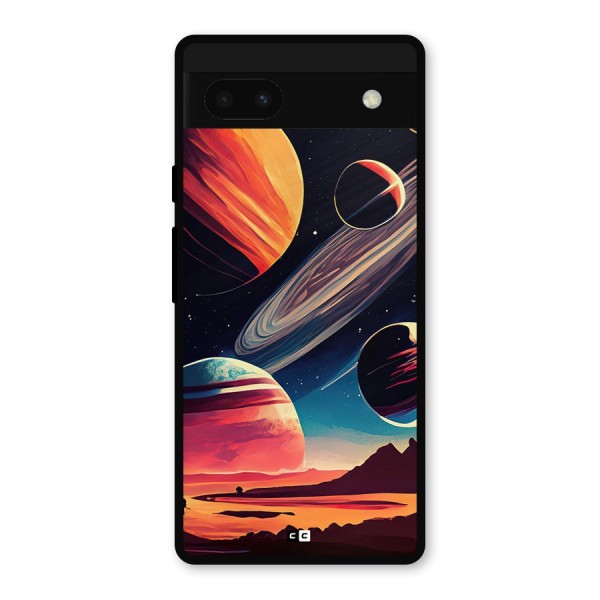 Space Planets Metal Back Case for Google Pixel 6a