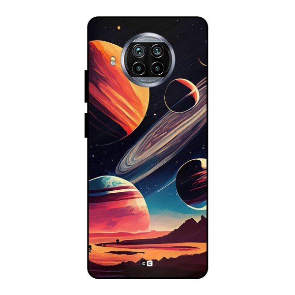 Space Planets Metal Back Case for Mi 10i