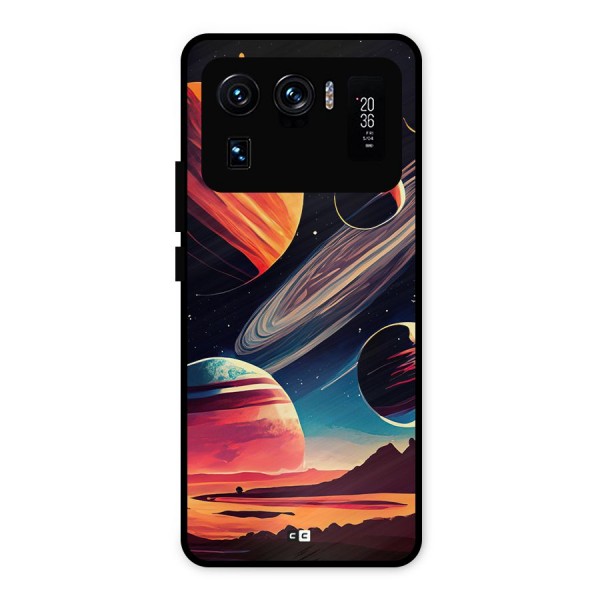 Space Planets Metal Back Case for Mi 11 Ultra