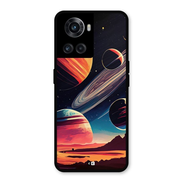 Space Planets Metal Back Case for OnePlus 10R