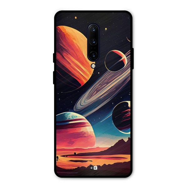 Space Planets Metal Back Case for OnePlus 7 Pro