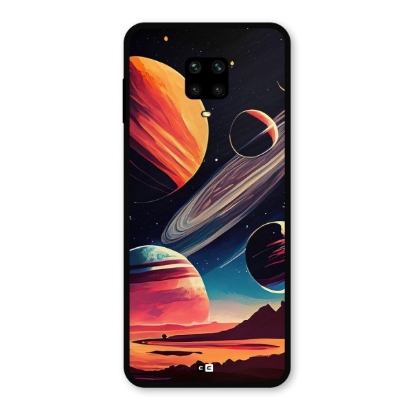 Space Planets Metal Back Case for Poco M2