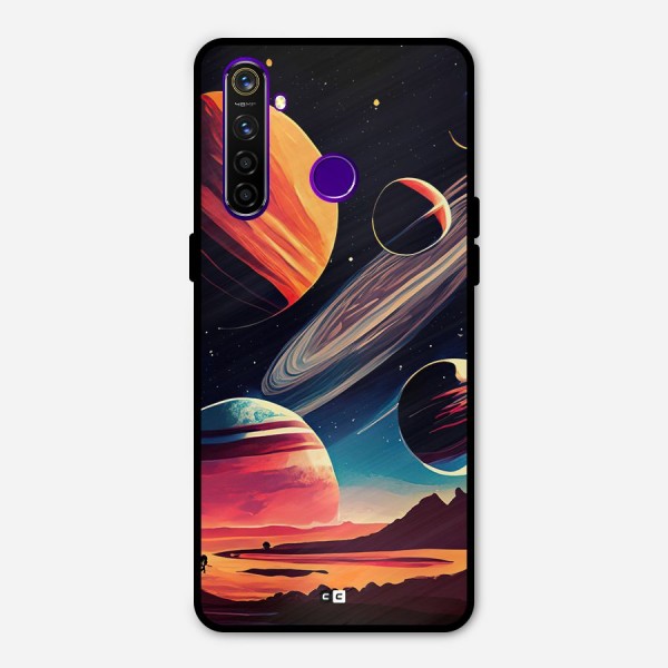 Space Planets Metal Back Case for Realme 5 Pro