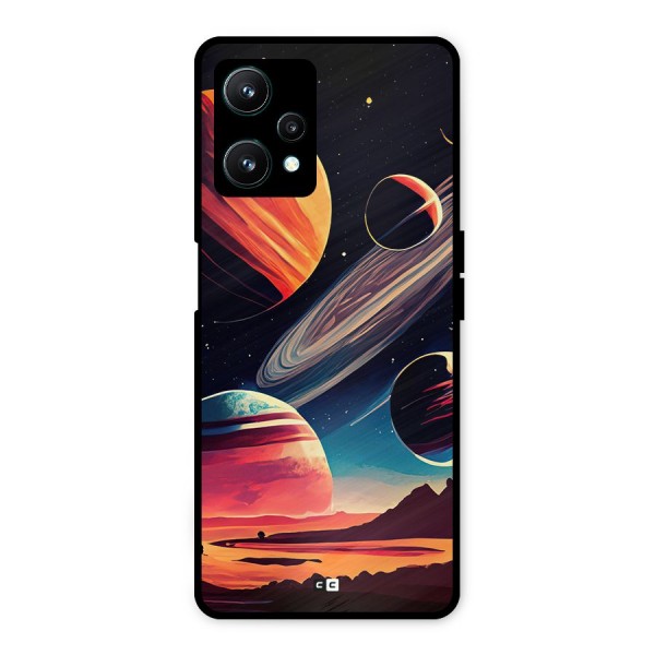 Space Planets Metal Back Case for Realme 9 Pro 5G