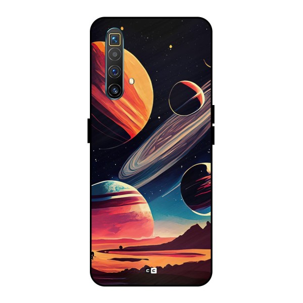 Space Planets Metal Back Case for Realme X3 SuperZoom