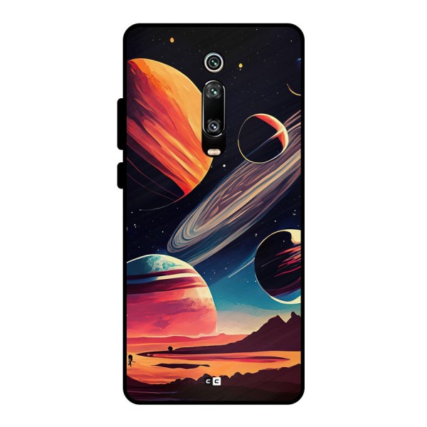 Space Planets Metal Back Case for Redmi K20