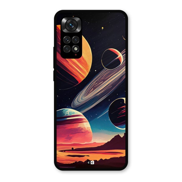 Space Planets Metal Back Case for Redmi Note 11