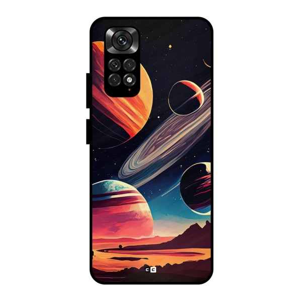 Space Planets Metal Back Case for Redmi Note 11 Pro