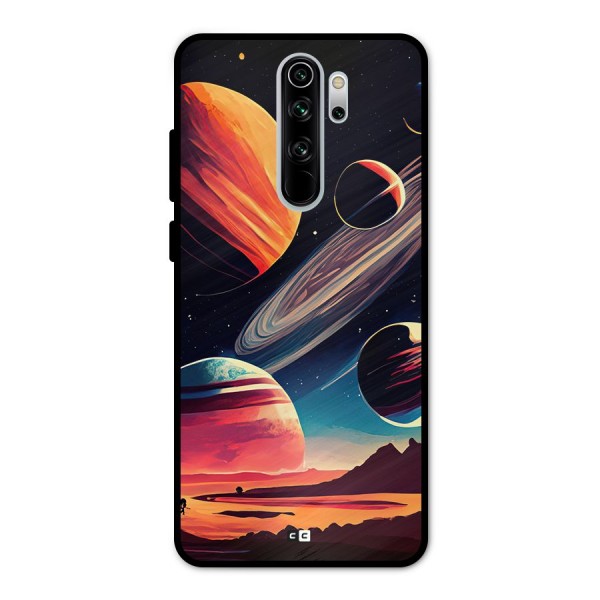 Space Planets Metal Back Case for Redmi Note 8 Pro