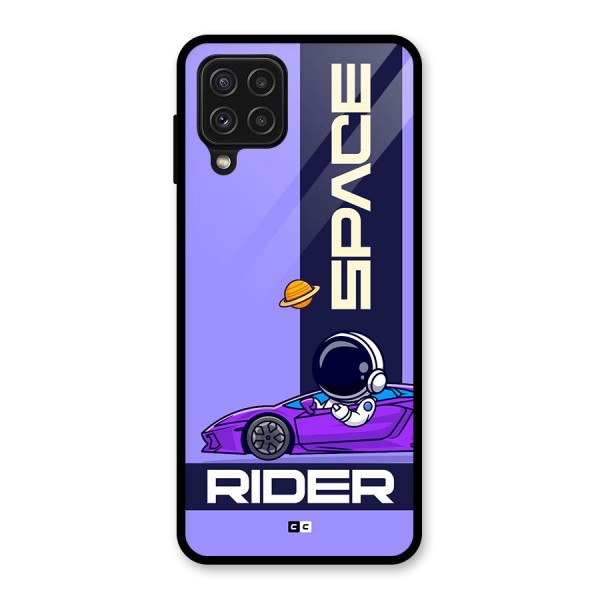 Space RIder Glass Back Case for Galaxy A22 4G