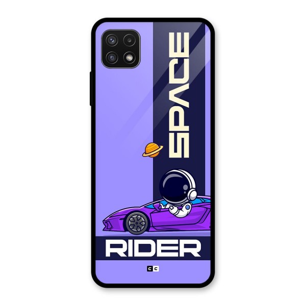 Space RIder Glass Back Case for Galaxy A22 5G