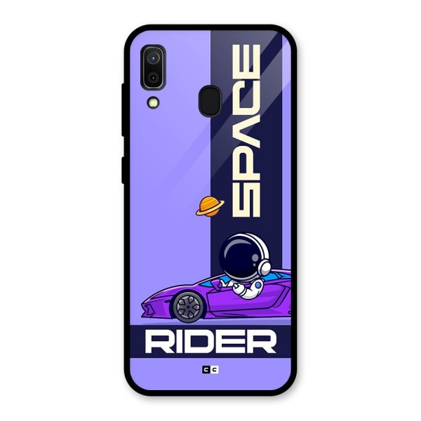 Space RIder Glass Back Case for Galaxy A30