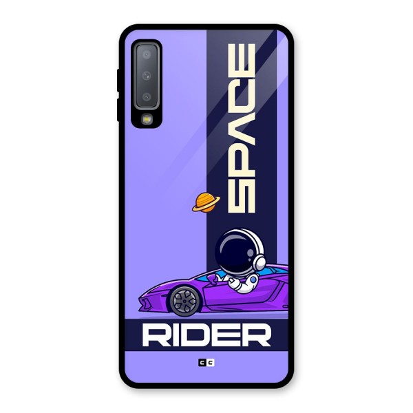 Space RIder Glass Back Case for Galaxy A7 (2018)