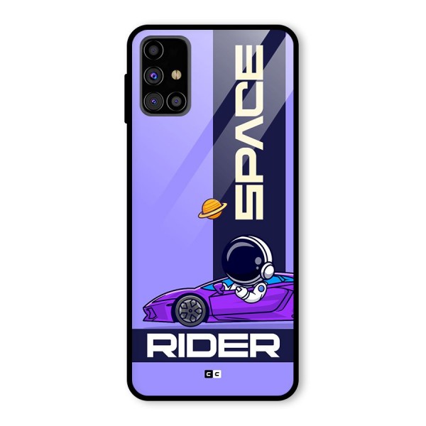 Space RIder Glass Back Case for Galaxy M31s