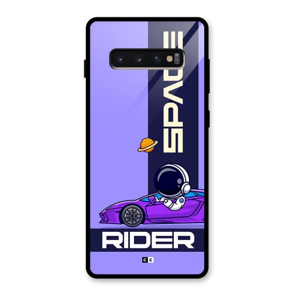 Space RIder Glass Back Case for Galaxy S10 Plus