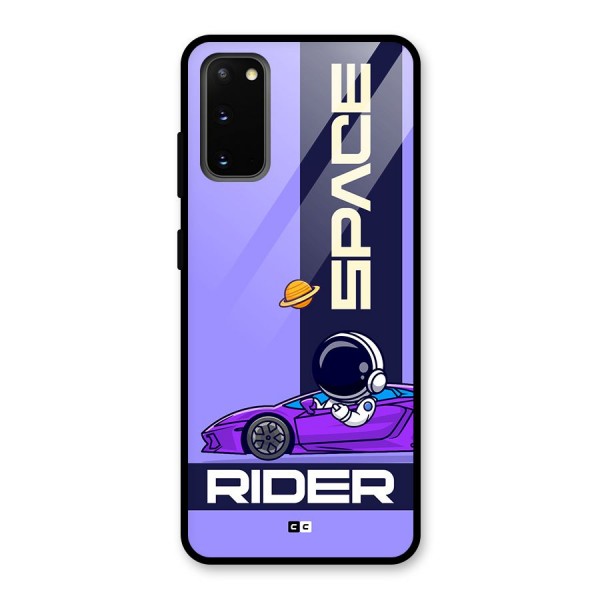 Space RIder Glass Back Case for Galaxy S20