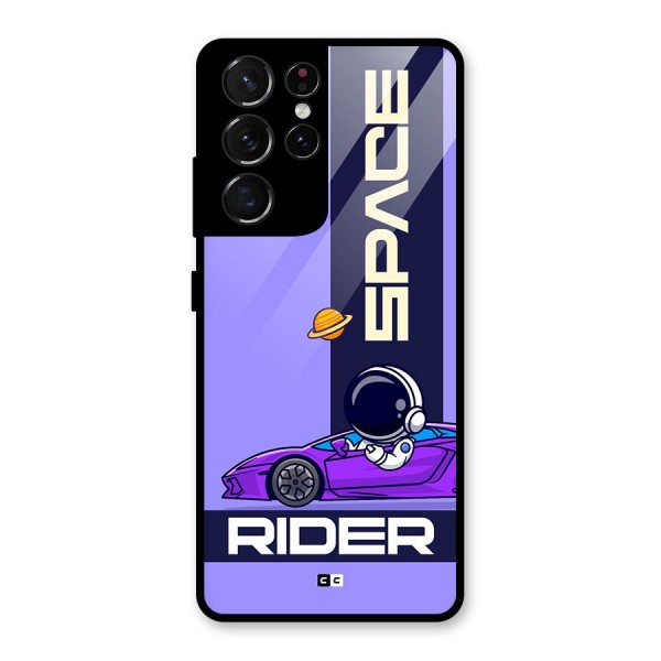 Space RIder Glass Back Case for Galaxy S21 Ultra 5G