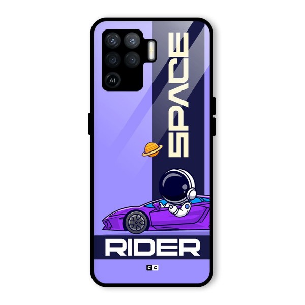 Space RIder Glass Back Case for Oppo F19 Pro