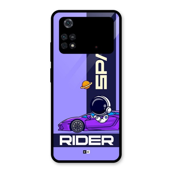 Space RIder Glass Back Case for Poco M4 Pro 4G