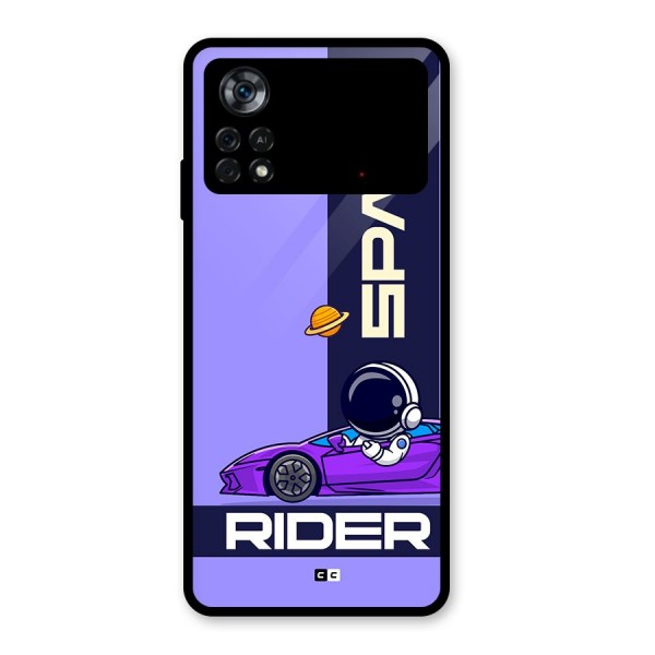 Space RIder Glass Back Case for Poco X4 Pro 5G