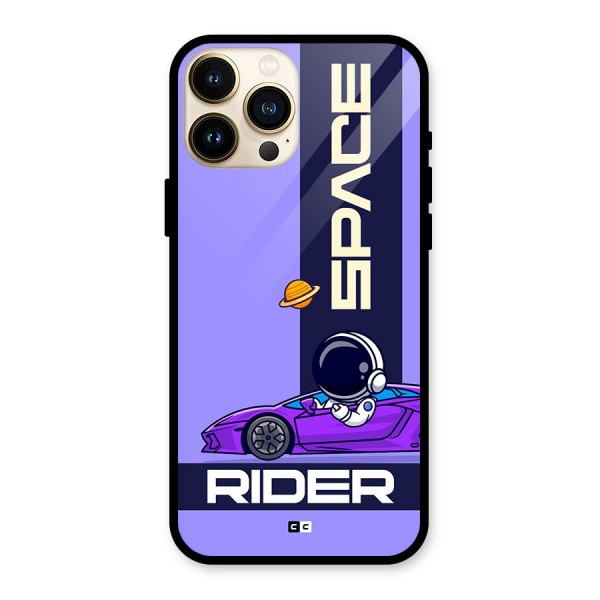 Space RIder Glass Back Case for iPhone 13 Pro Max