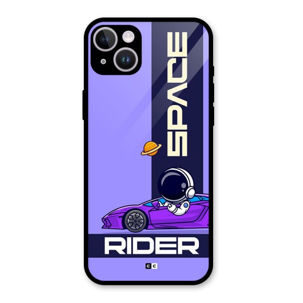 Space RIder Glass Back Case for iPhone 14 Plus