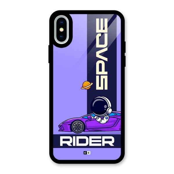 Space RIder Glass Back Case for iPhone X