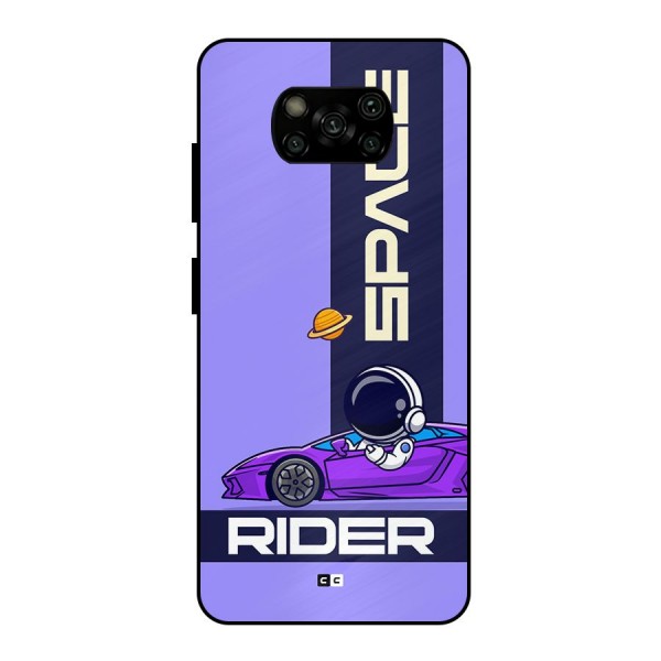 Space RIder Metal Back Case for Poco X3