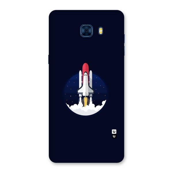 Space Rocket Minimal Back Case for Galaxy C7 Pro