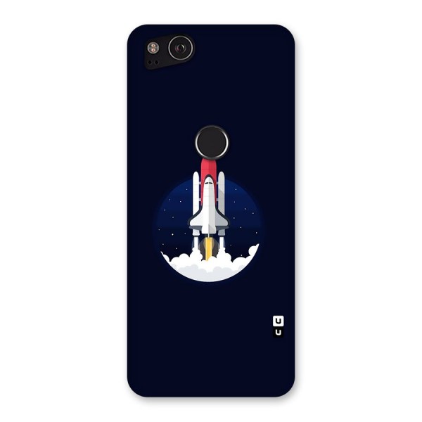 Space Rocket Minimal Back Case for Google Pixel 2