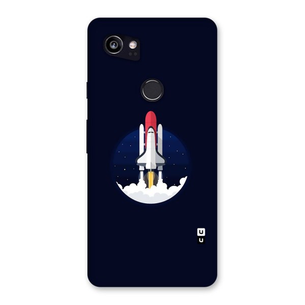 Space Rocket Minimal Back Case for Google Pixel 2 XL