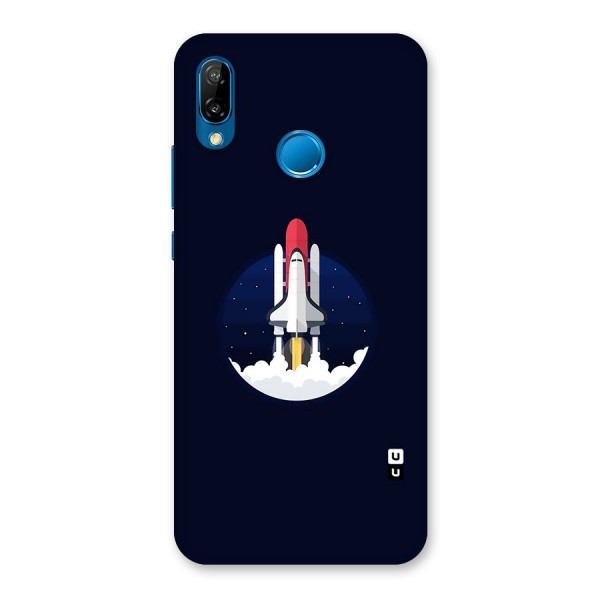 Space Rocket Minimal Back Case for Huawei P20 Lite