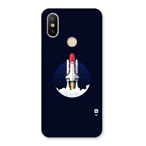 Space Rocket Minimal Back Case for Mi A2