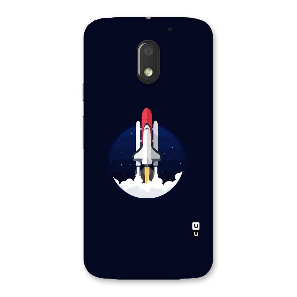 Space Rocket Minimal Back Case for Moto E3 Power