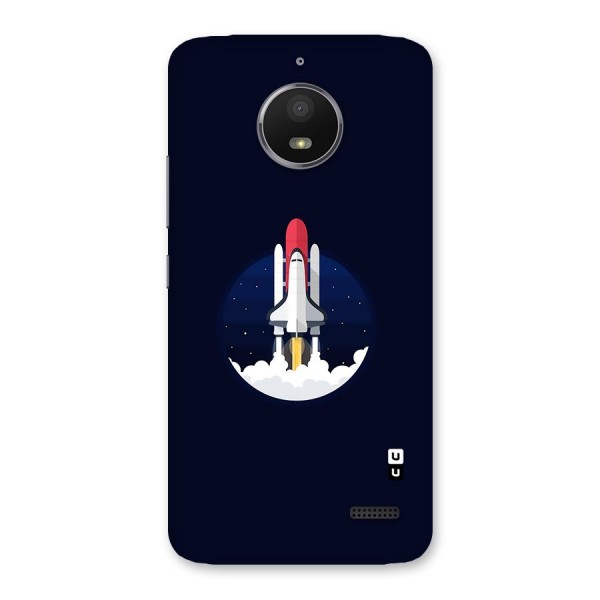 Space Rocket Minimal Back Case for Moto E4