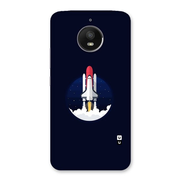 Space Rocket Minimal Back Case for Moto E4 Plus