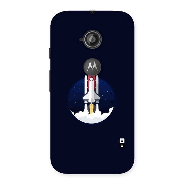 Space Rocket Minimal Back Case for Moto E 2nd Gen