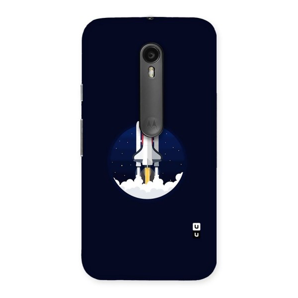 Space Rocket Minimal Back Case for Moto G3